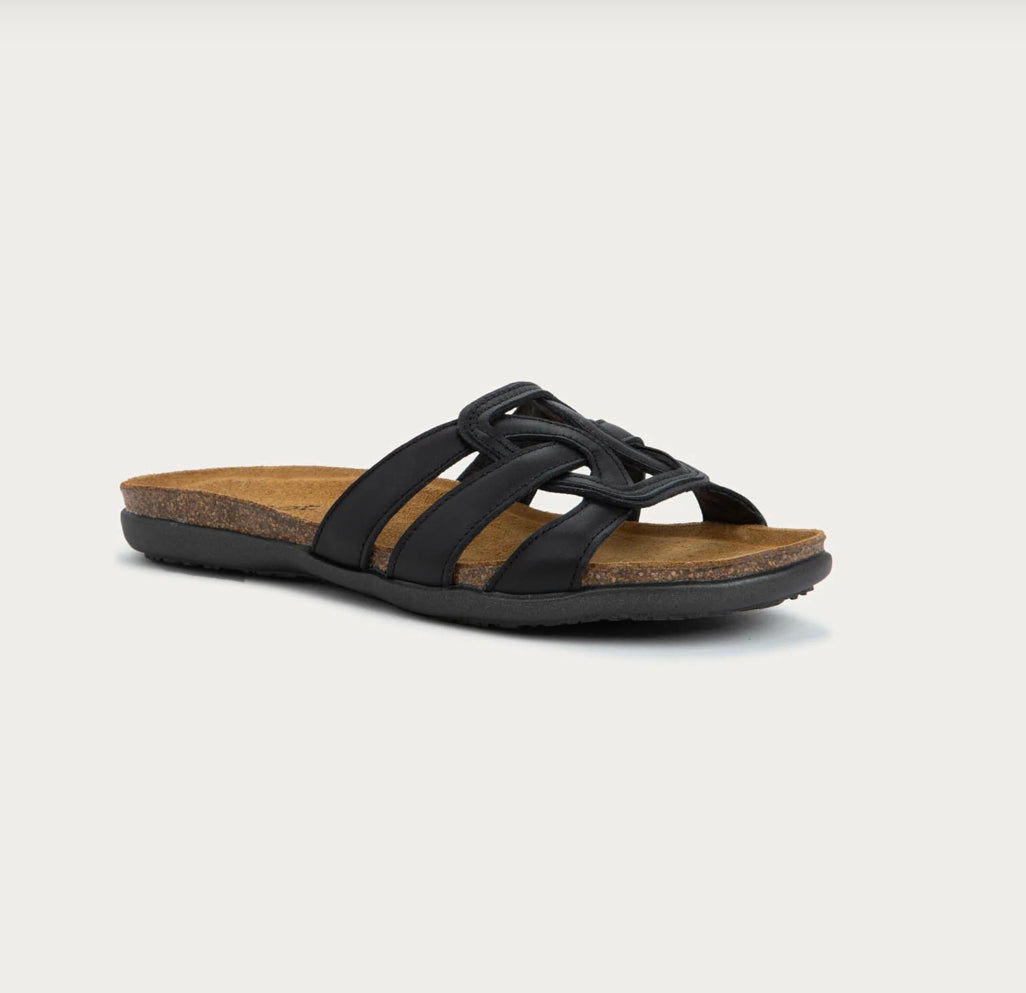 NAOT LIV BLACK JET LEATHER