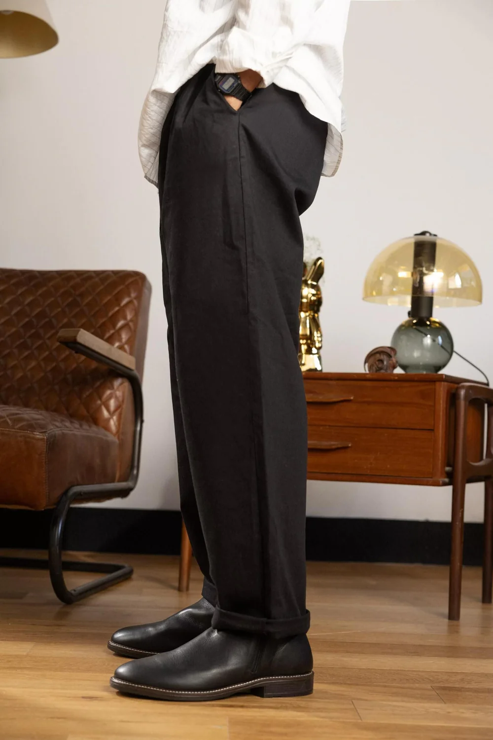 NAOTM General Water Resistant Black Lthr