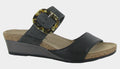 Naot Kingdom Soft Black leather Oily Midnight Suede