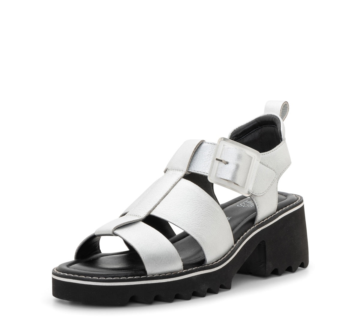 ara 7101-240 Palm silver metallic leather