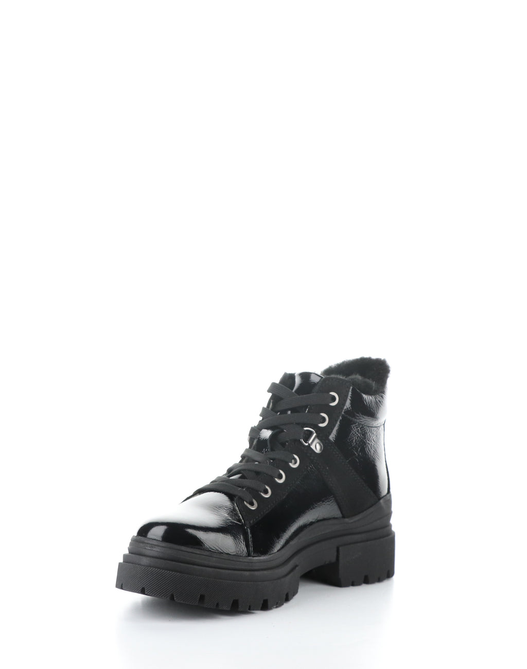 BC River Black Patent suede