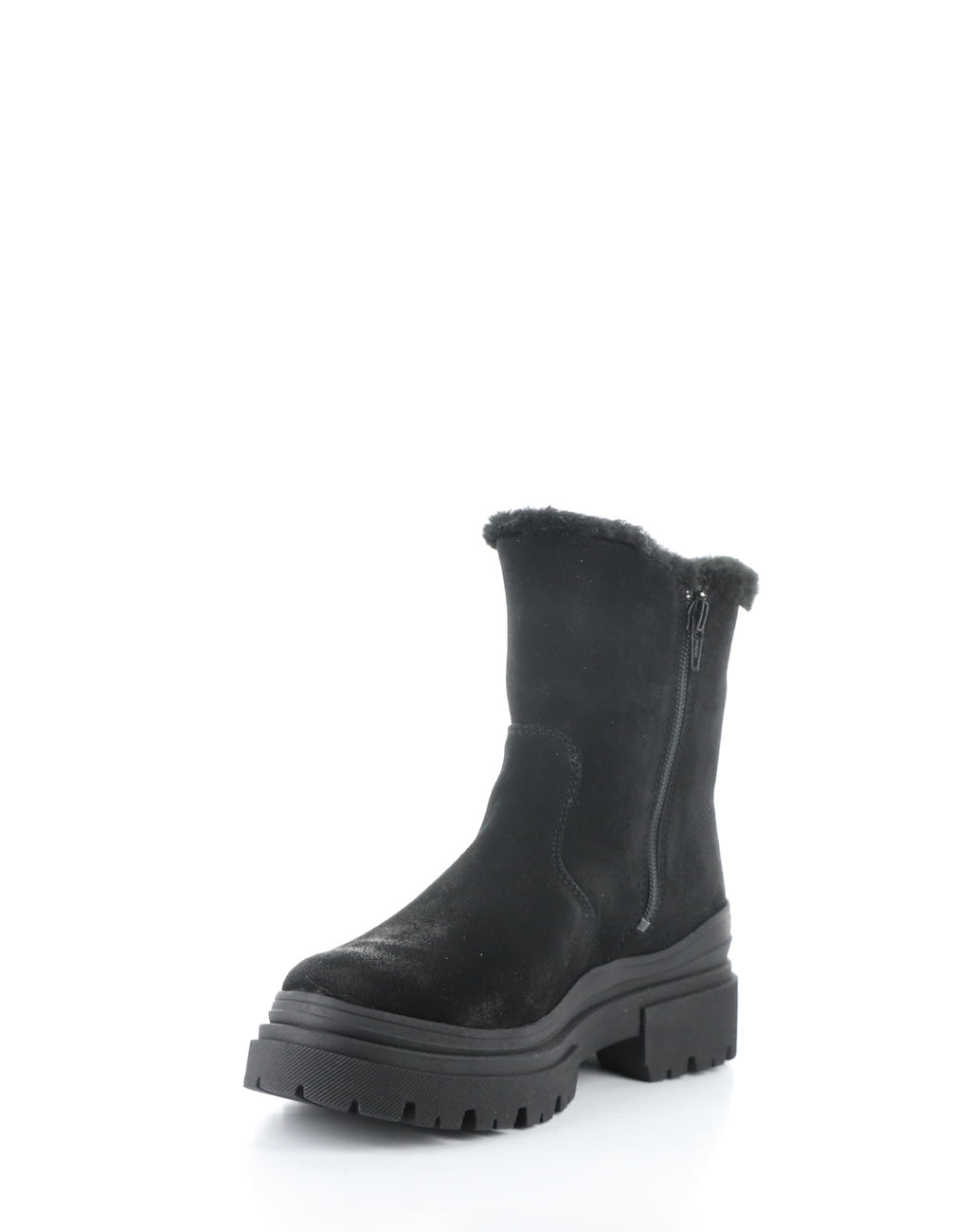 BC ROCKY BLACK SUEDE FAUX FUR