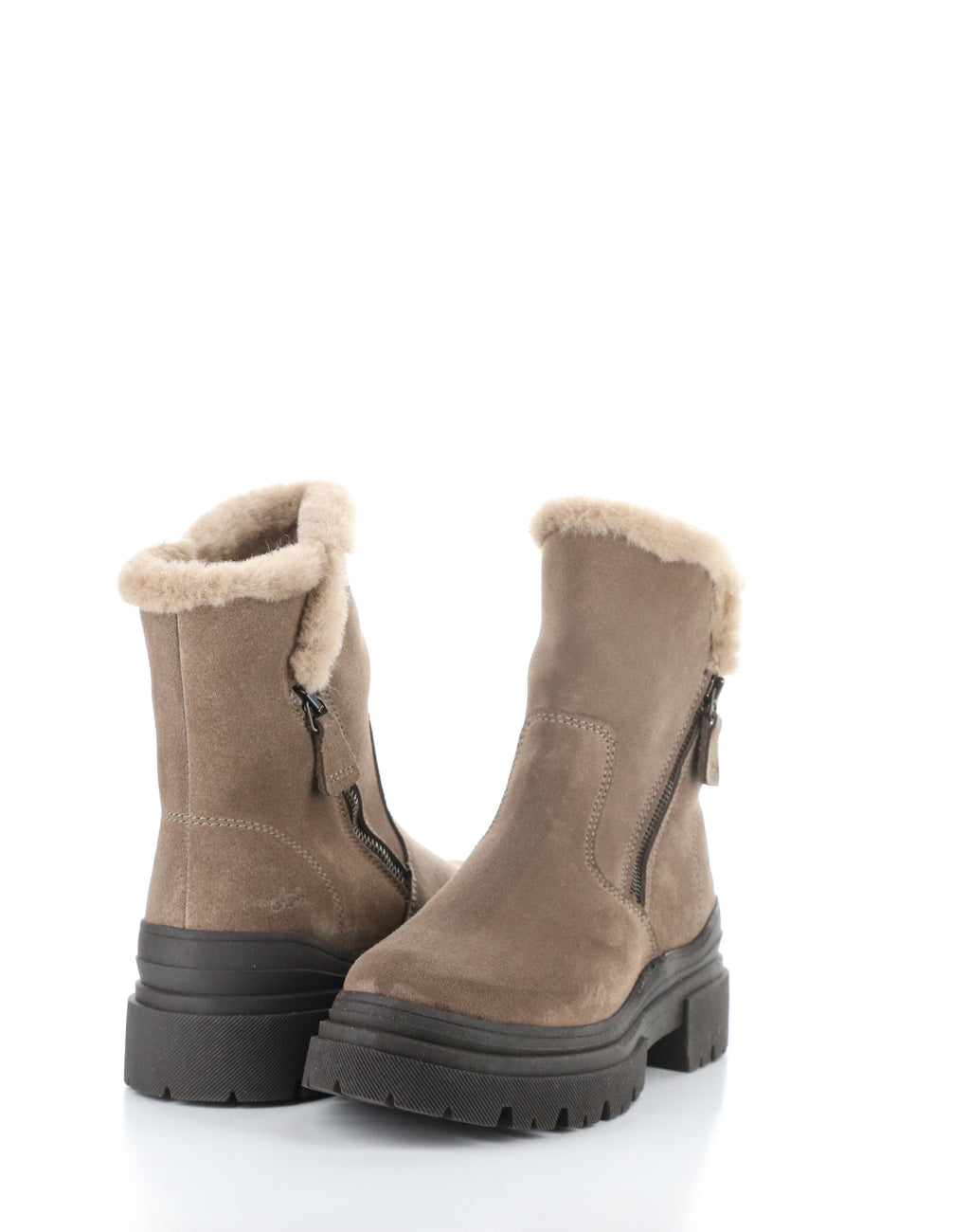 BC ROCKY TAUPE SUEDE FAUX FUR