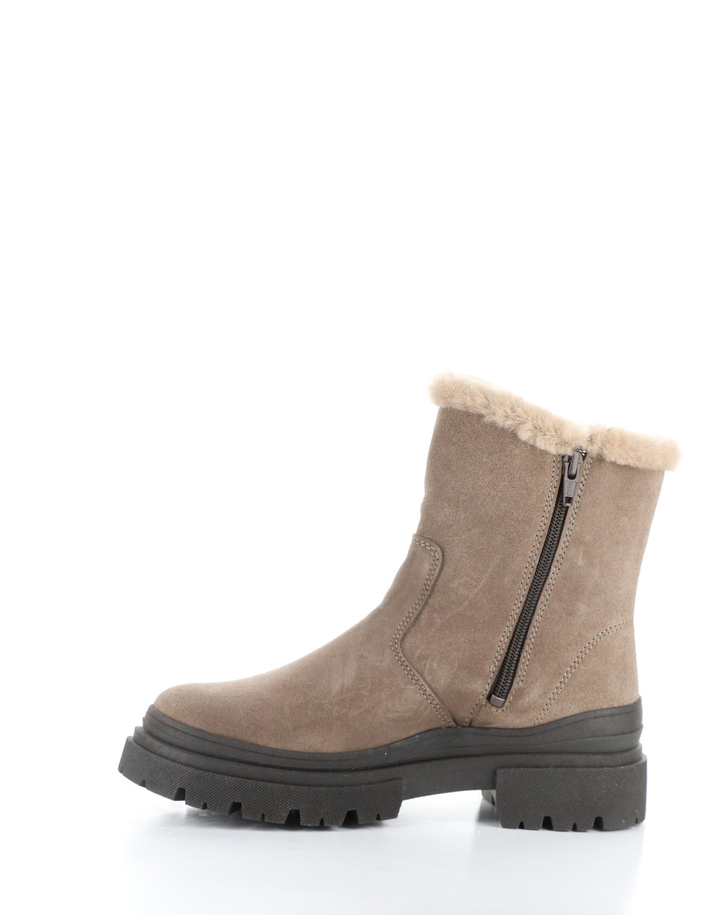 BC ROCKY TAUPE SUEDE FAUX FUR