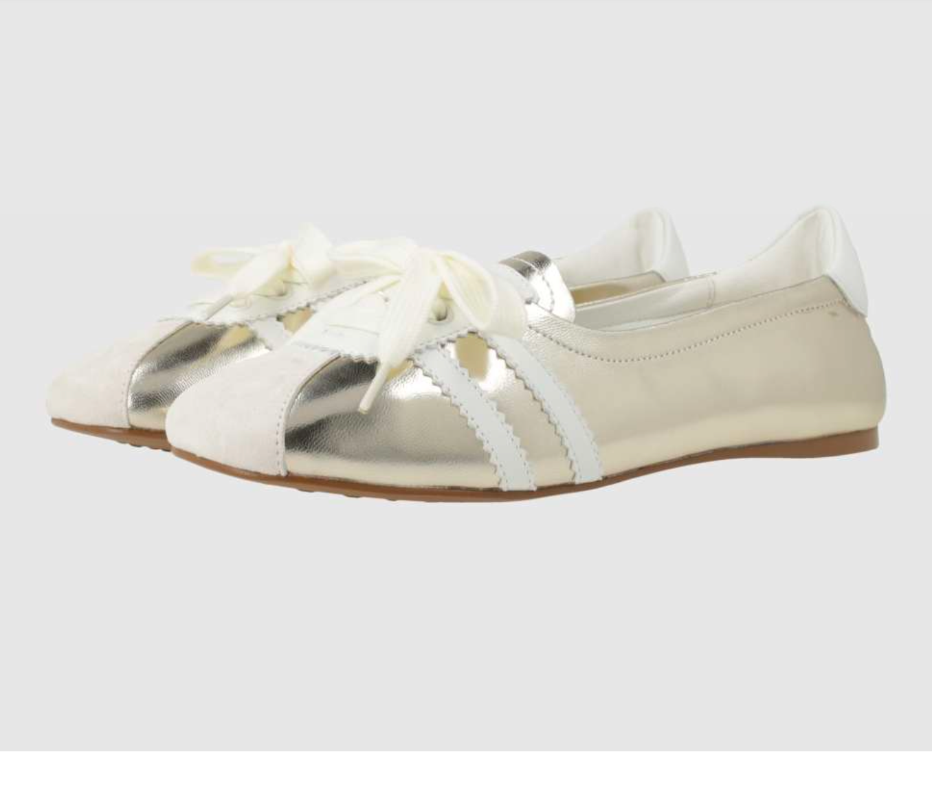 LDI BETO-260 Gold white sneakerina