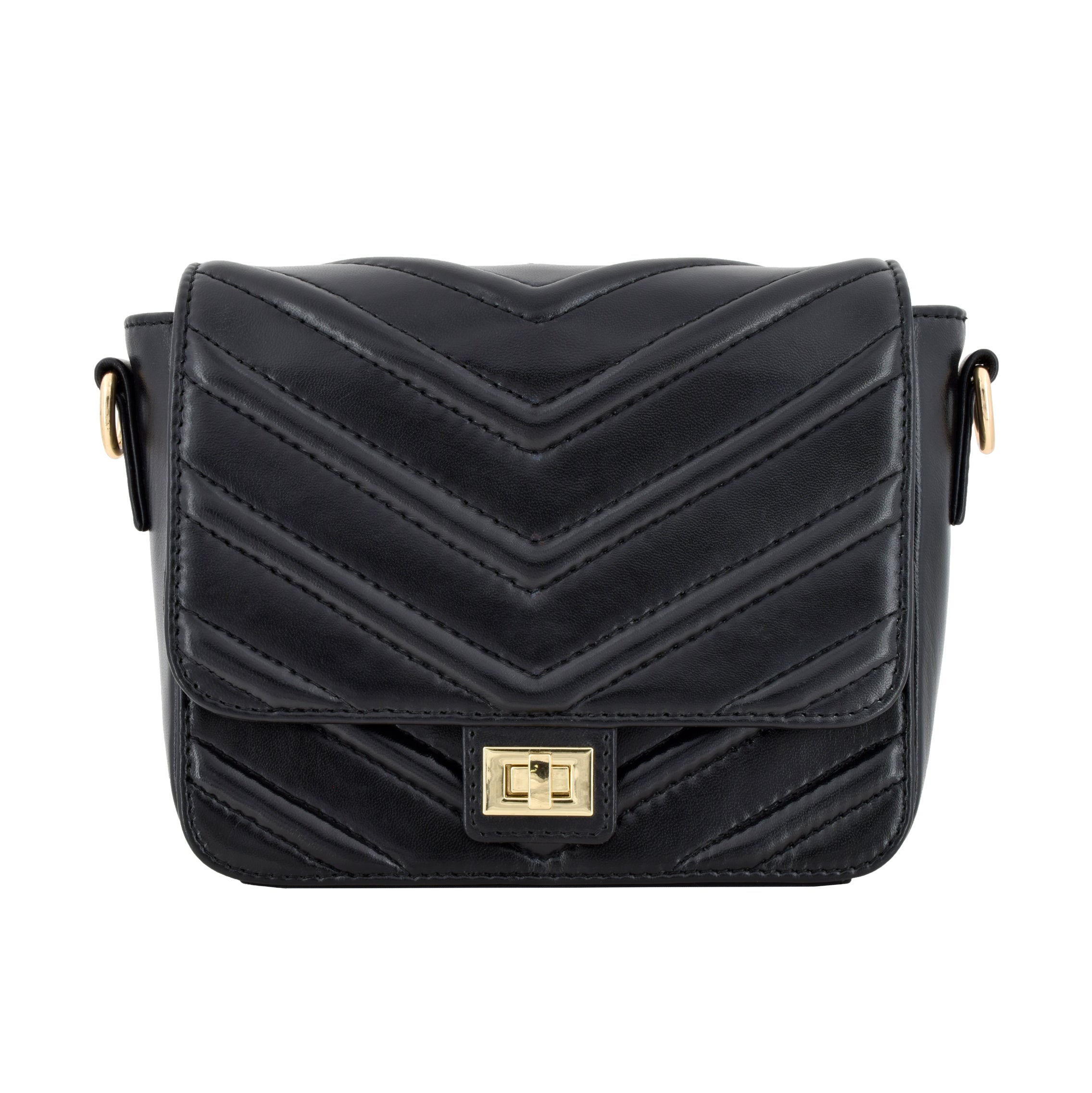 VJ 250-120 The Chevron Charm Black leather