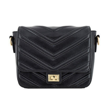 VJ 250-120 The Chevron Charm Black leather
