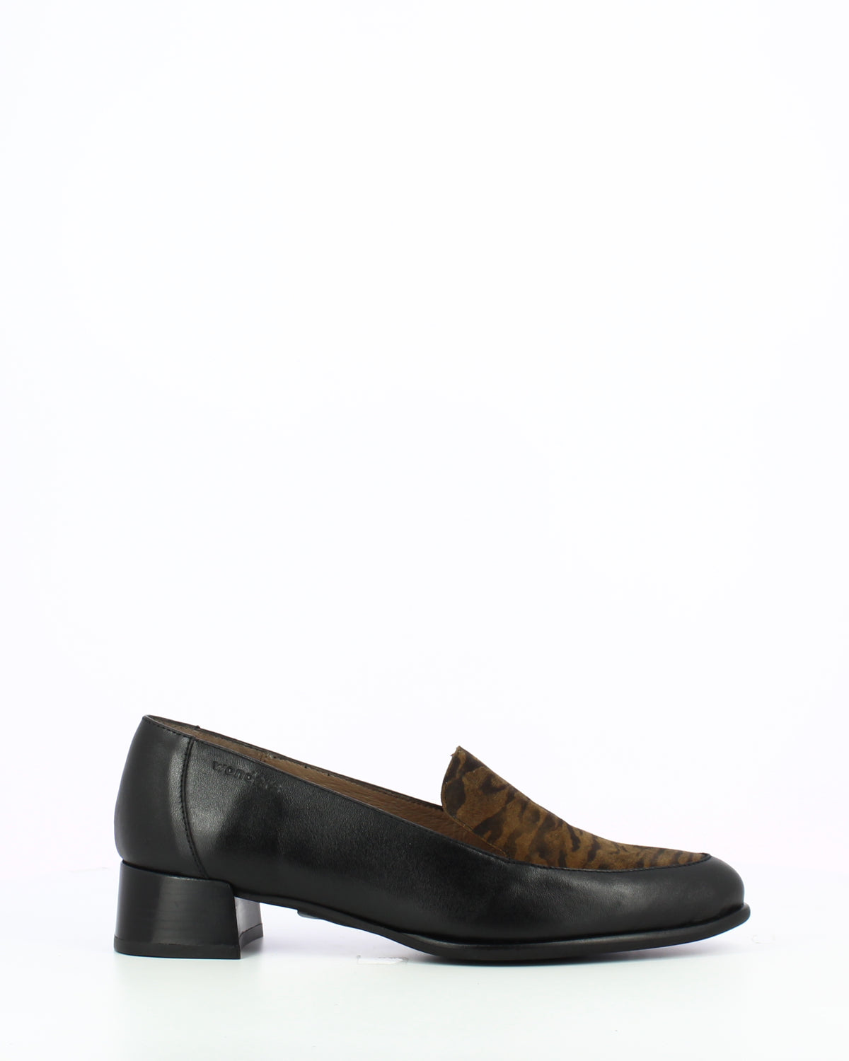 WND 1252-280 BLACK LEATHER ZEBRA BROWN SUEDE