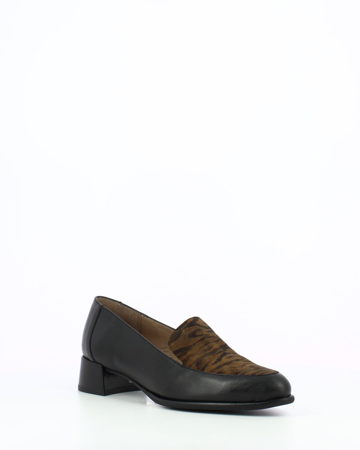 WND 1252-280 BLACK LEATHER ZEBRA BROWN SUEDE