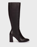 WND 1255 M5432 BLACK LEATHER TALL BOOT