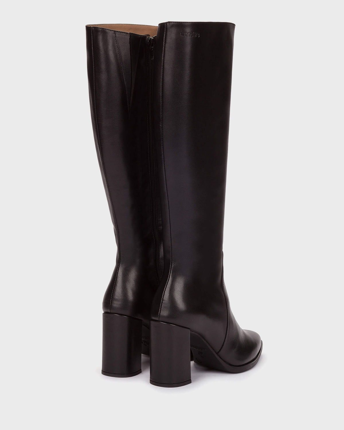 WND 1255 M5432 BLACK LEATHER TALL BOOT