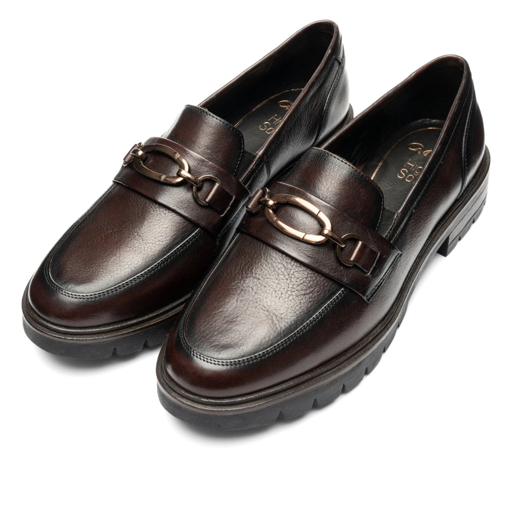 ara 2112-240 Camellia Cacao leather loafer