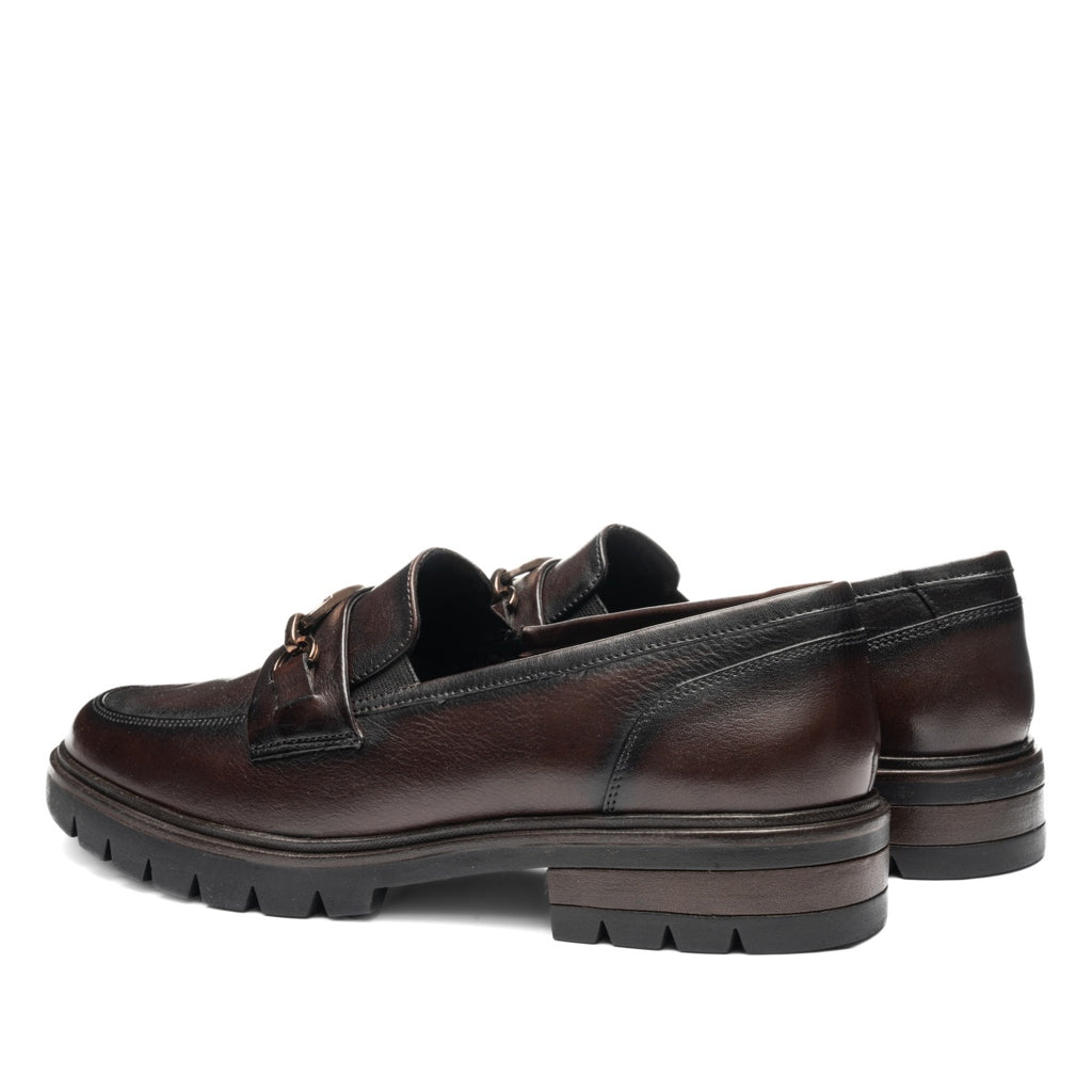 ara 2112-240 Camellia Cacao leather loafer