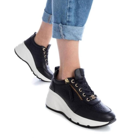 CAR 151-200 BLK SNEAKER WEDGE