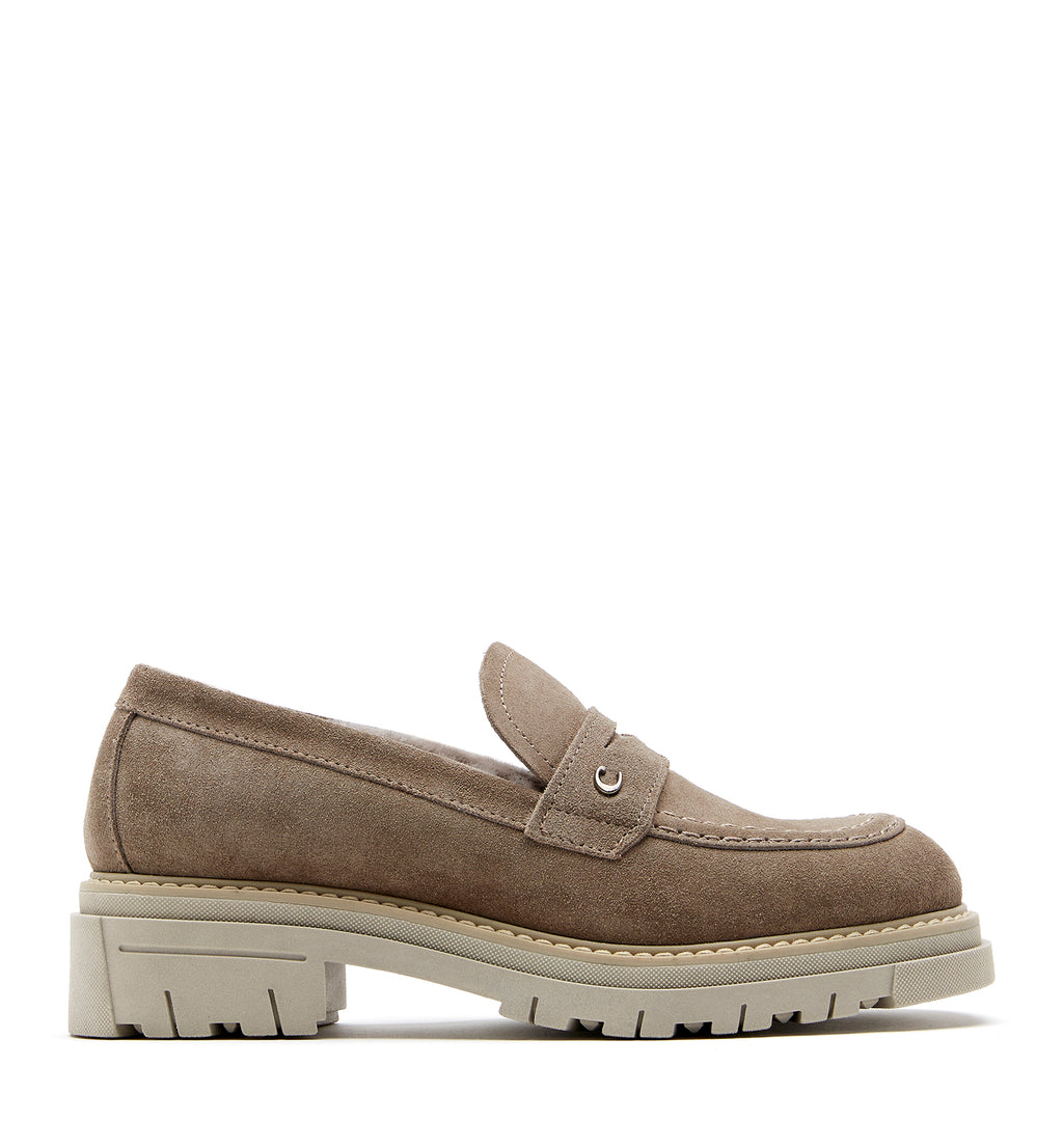 LC DONNY-475 CARIBOU SUEDE LOAFER waterproof