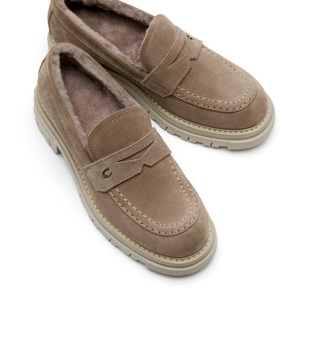 LC DONNY-475 CARIBOU SUEDE LOAFER waterproof