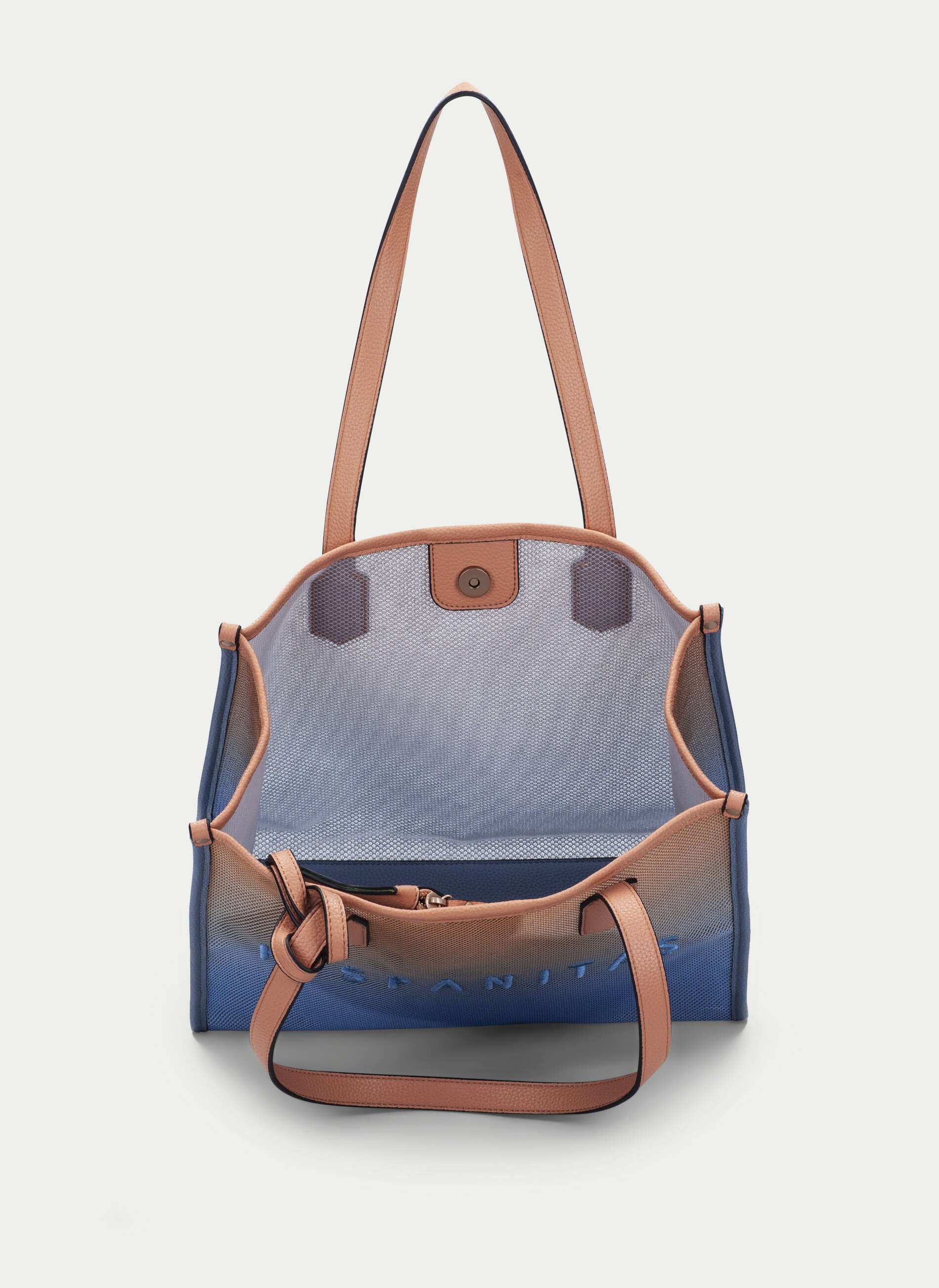 HSP BV243239 Shopper Bag Peach-Azure