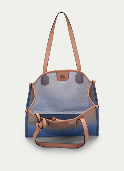 HSP BV243239 Shopper Bag Peach-Azure