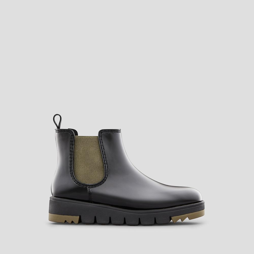 CGR Firenze-80 Black Chelsea Rainboot