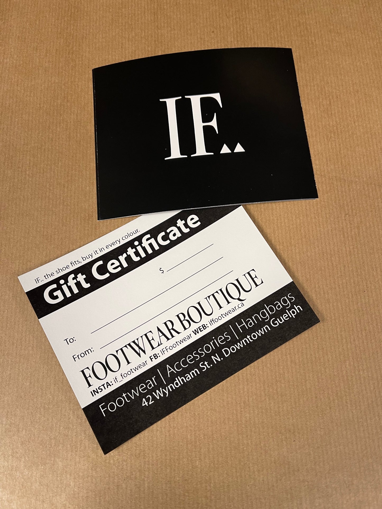 IF.. Footwear Gift Card