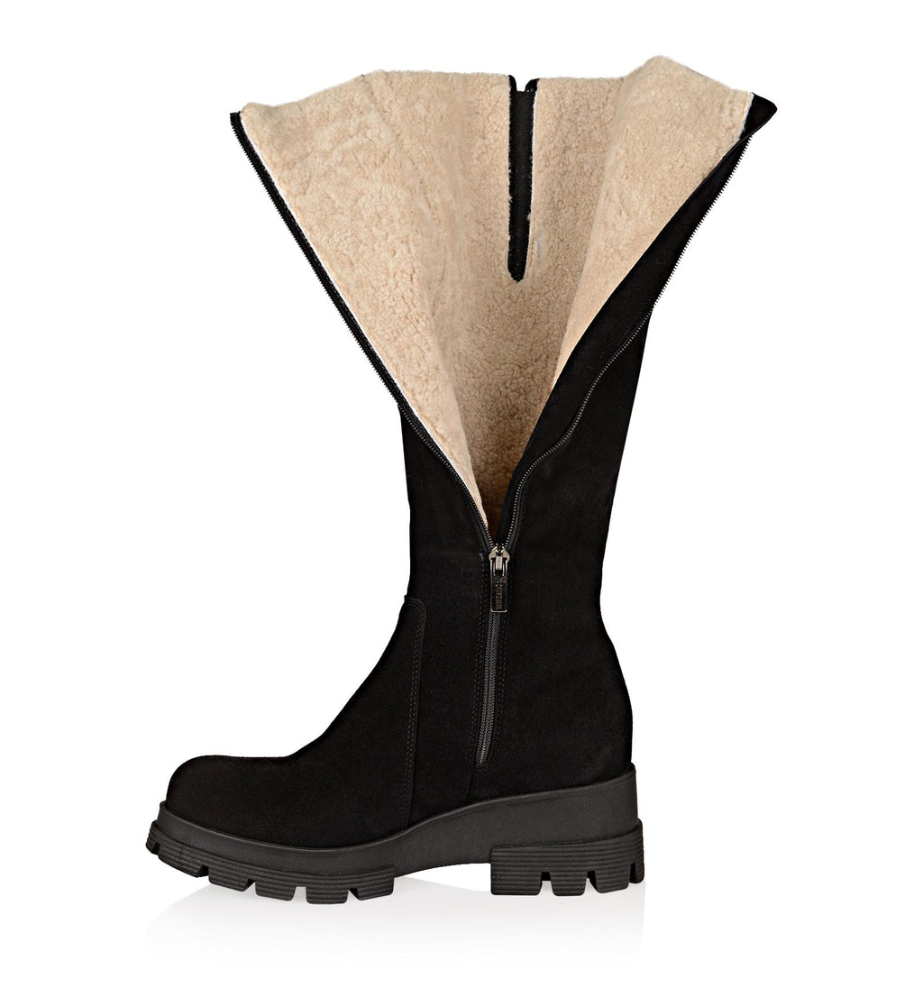 LC ZORA-635 BLACK SUEDE WP