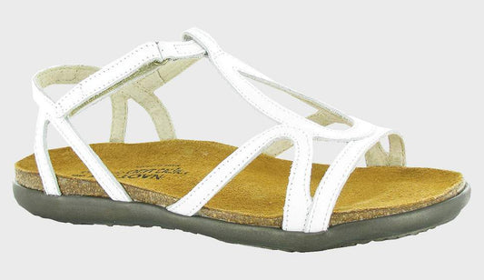 NAOT DORITH WHITE LEATHER