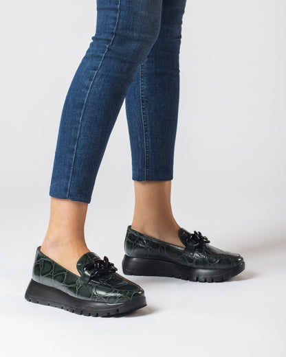 WND 7153-260 Green loafer