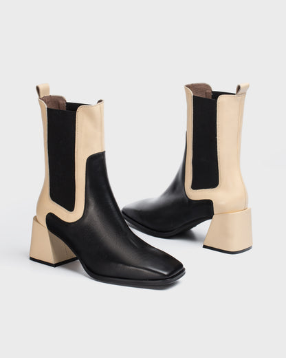 WND 1159-320 Black Cream Chelsea boot