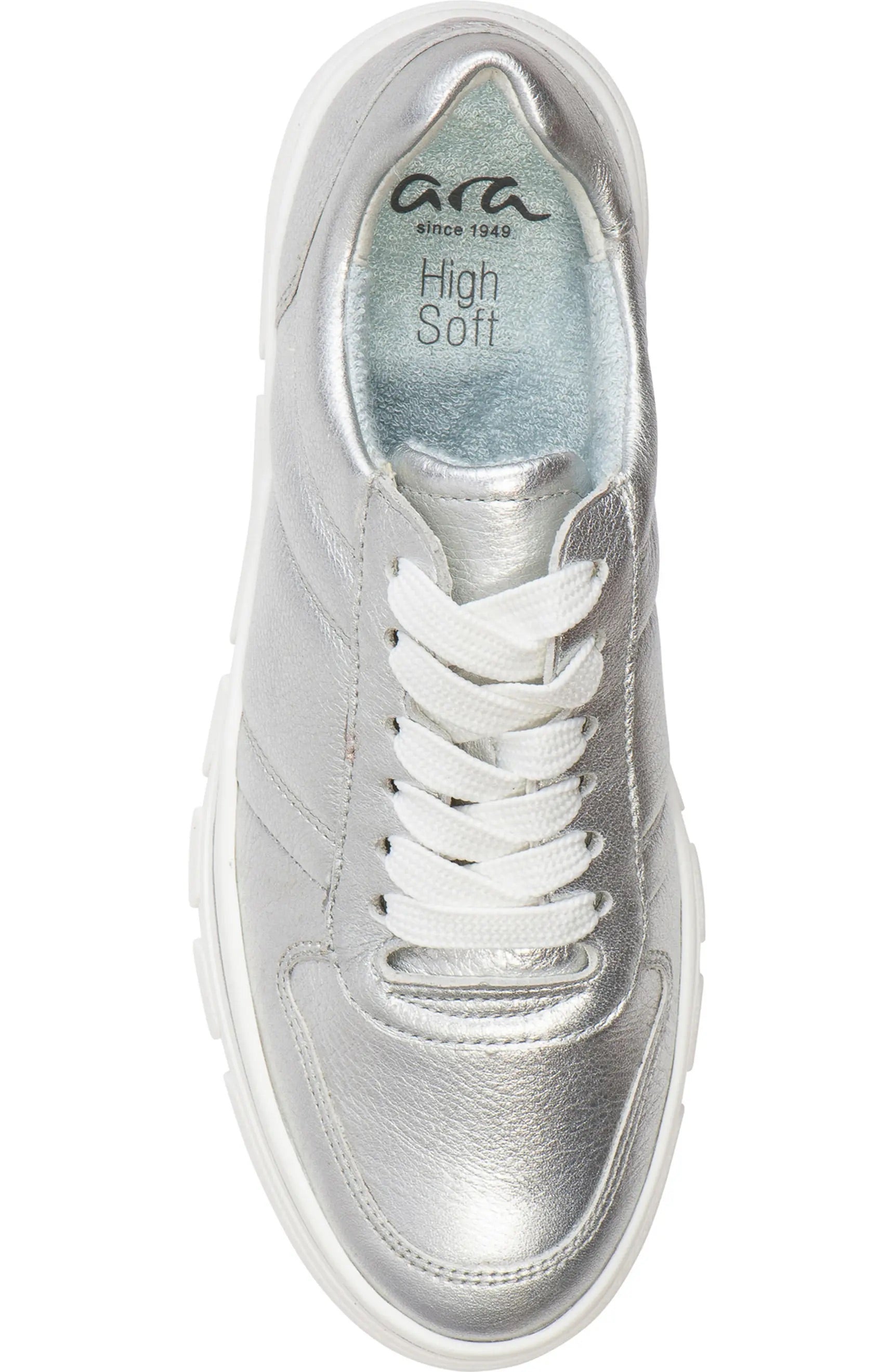 ARA 717-215 Carmel Silver Metallic Leather